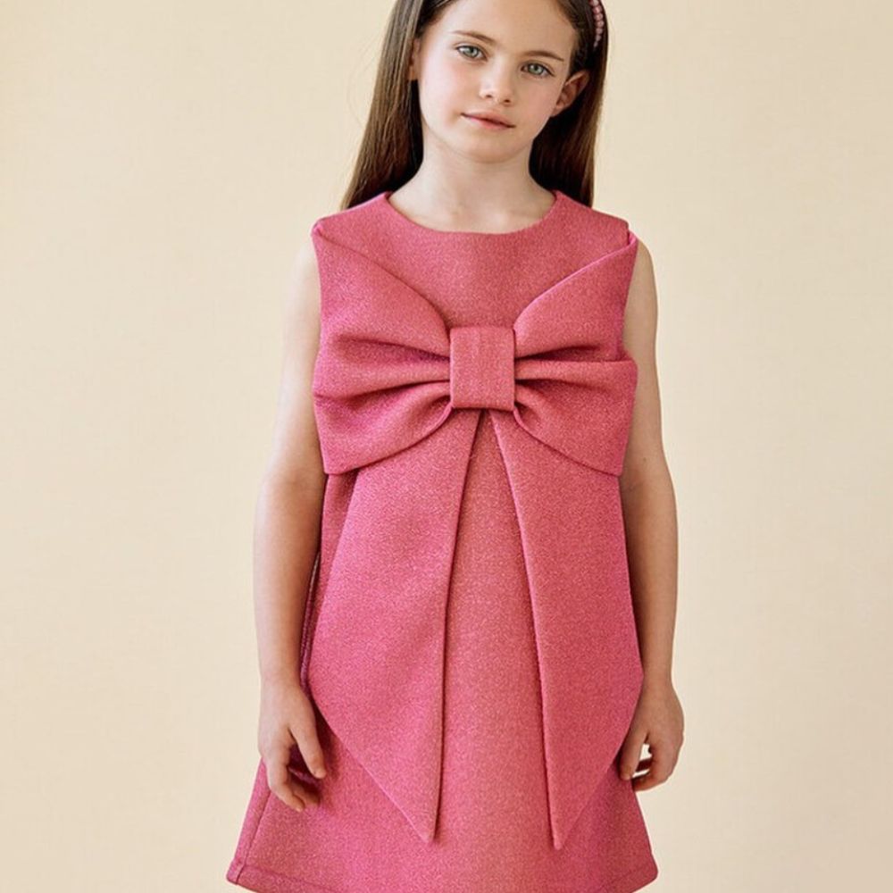 Pink Drees With A Bow